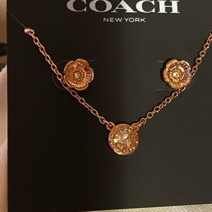Coach earrings and necklace